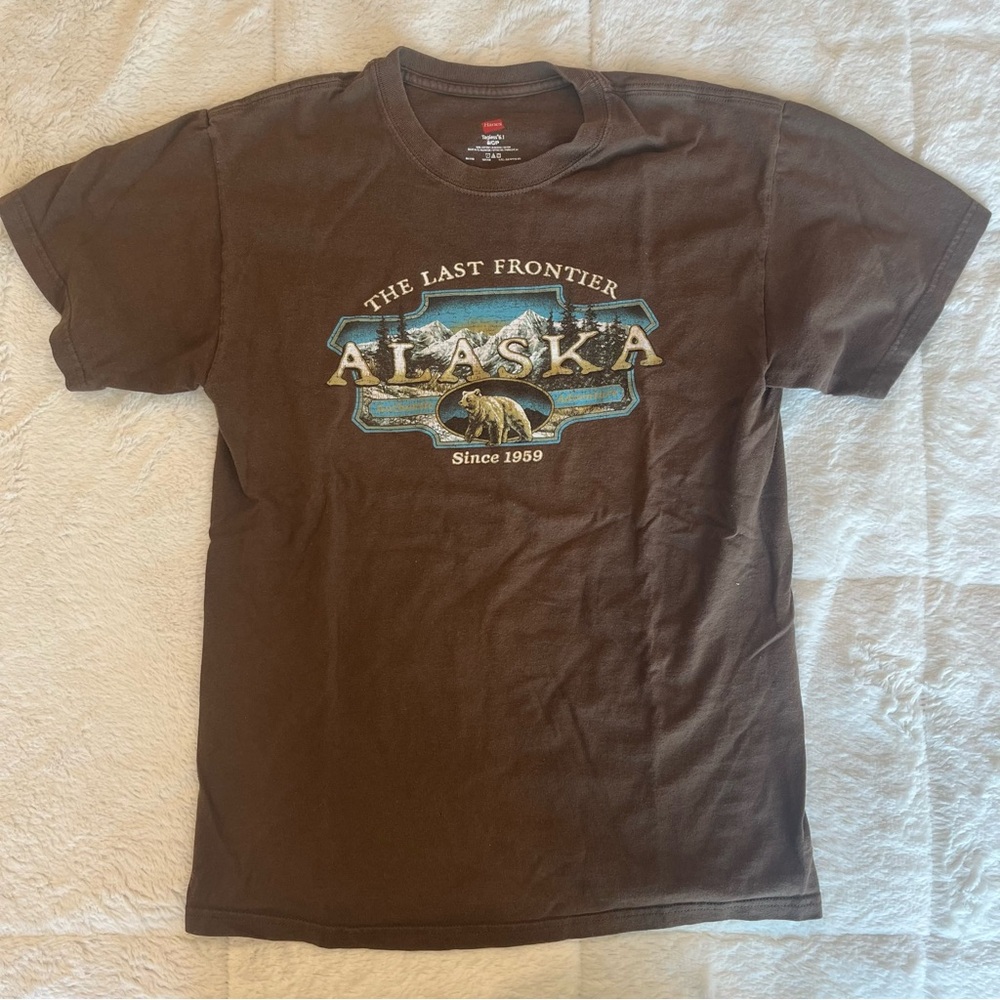 Brown Alaska Graphic T-Shirt